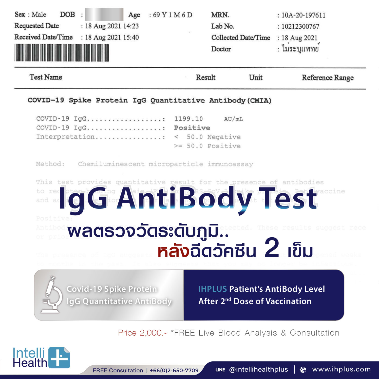 Intellihealth+ Covid 19 IgG Antibody Test-18