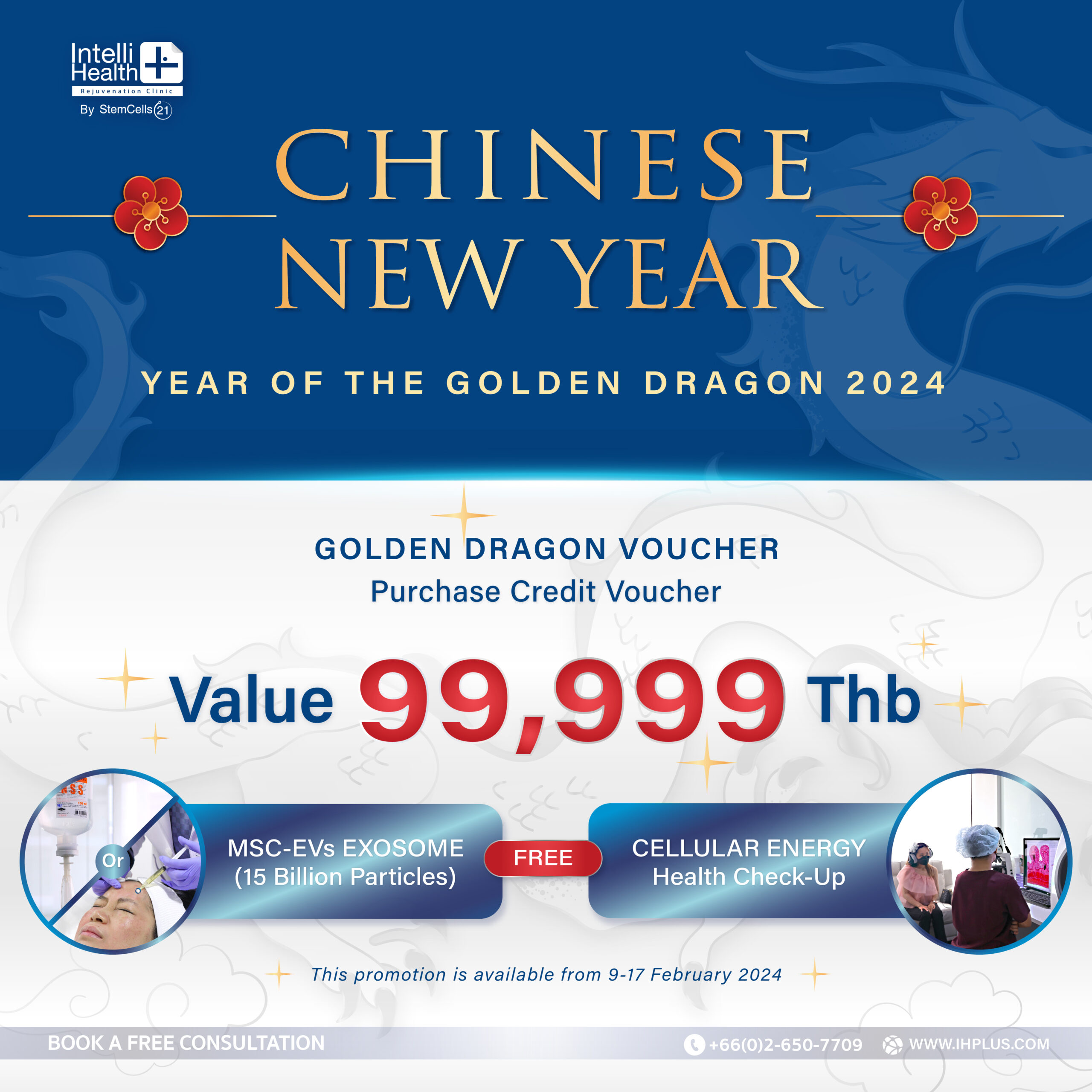 Chinese New Year Promotion 2024, at IntelliHealthPlus Clinic in Bangkok,